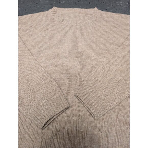 DYI Women's Cashmere Wool Oversized Sweater Tan Medium - Picture 6 of 7